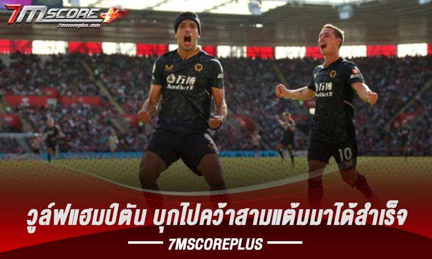 วูล์ฟแฮมป์ตันบุกไปเอาชนะเซาธ์แฮมป์ตัน 1-0